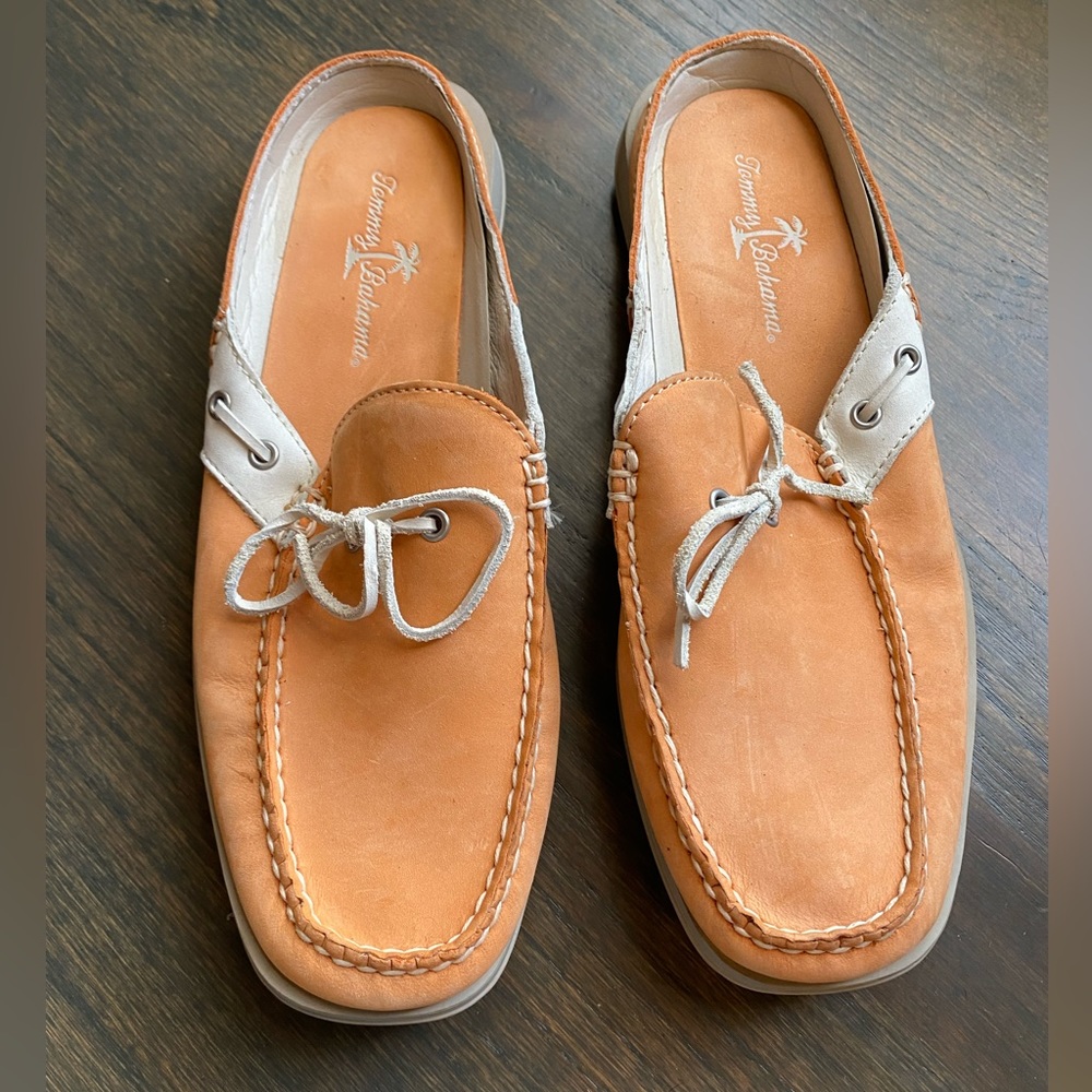 Tommy Bahama leather slide on sz 8